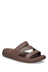 Crocs Getaway Strappy 209587 Unisex Sandalet - Koyu Kahverengi