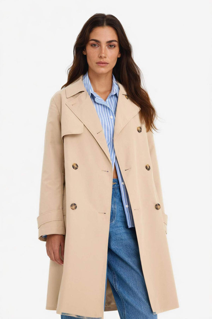 Defacto Kadın Trenchcoat E8578Ax - Açık Kahve