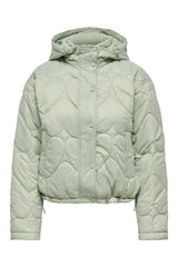 JACK JONES 15373691 ONLTAHIA LW HEART HOOD JACKET CC OTW - Gri