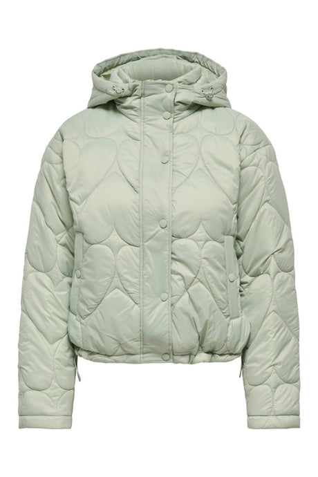 JACK JONES 15373691 ONLTAHIA LW HEART HOOD JACKET CC OTW - Gri