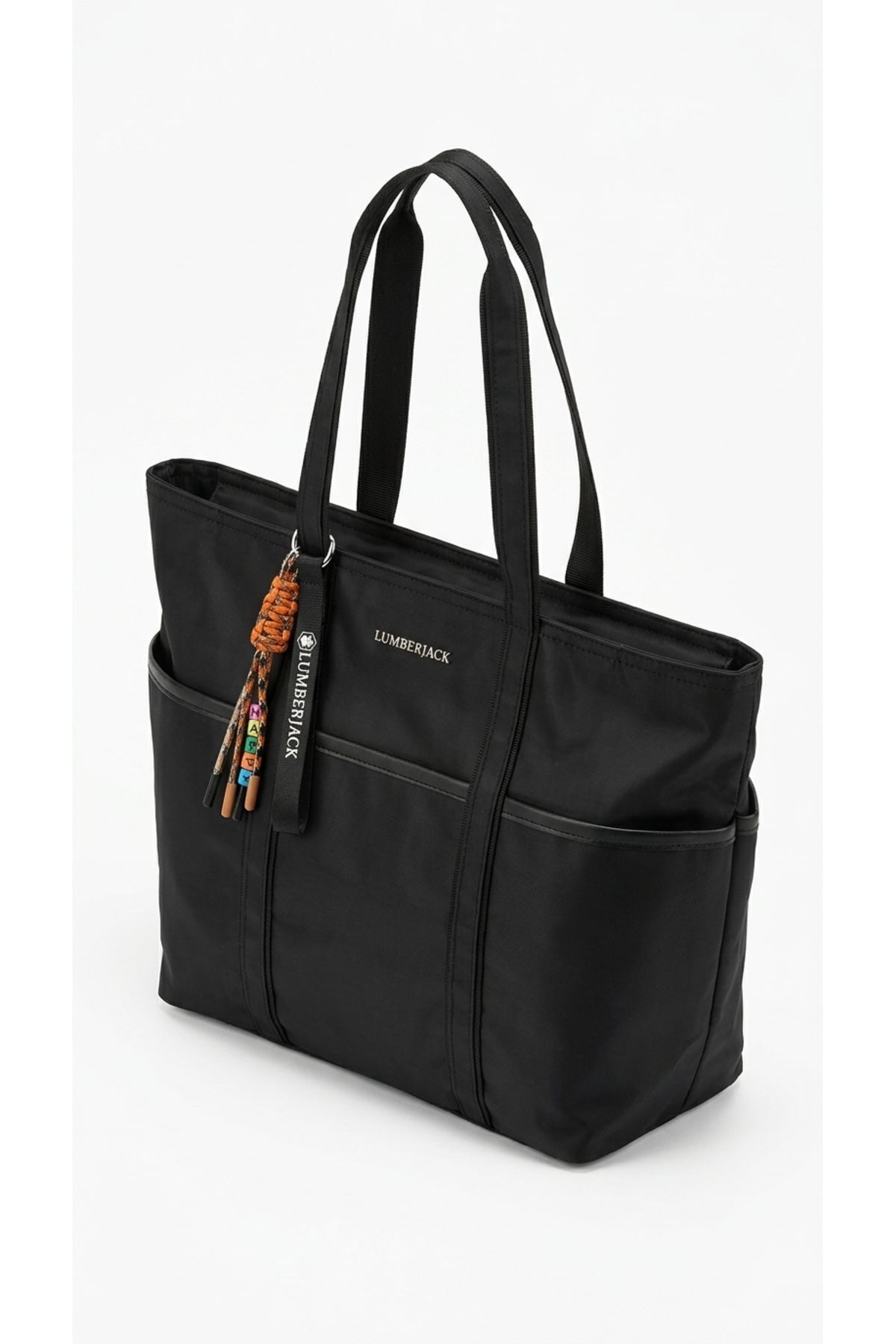 Lumberjack Unisex Tex Seri Shopper Omuz Çantası - Siyah