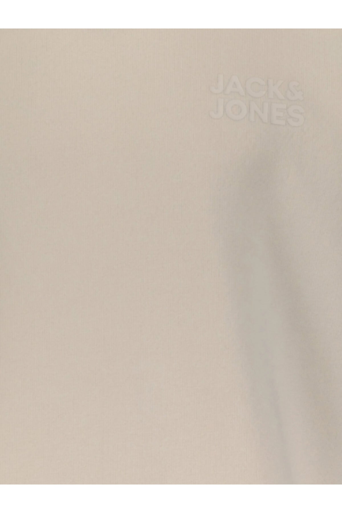Jack & Jones Logo Erkek Sweatshirt 12290659 - Bej / Açık Gri