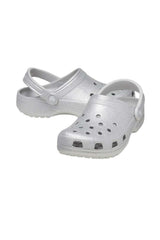 Crocs Unisex Classic Glitter Clog Cr2914 - Simli Gümüş