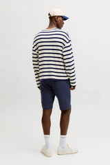 JACK&JONES JPSTGORDON BRANDON SWEAT SHORTS MID 12292136 - Koyu Lacivert