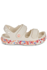 Crocs Crocband Cruiser Glow Confetti Band Sandal Çocuk Sandalet 212528 - Kırık Beyaz/Açık Pembe