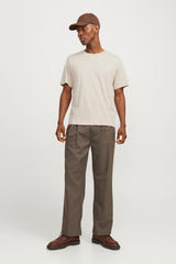JACK&JONES T-SHIRT 12151955 - Kırık Beyaz/ Krem