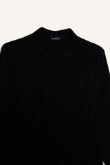 Defacto Kadın Long Sleeve Woven Dress D5851Ax - Siyah