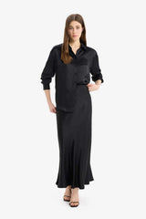 Defacto Kadın Woven Skirt B1867Ax - Siyah