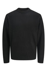 JACK&JONES JJESOHO OLLIE KNIT CREW NECK SN 12278924 - Siyah