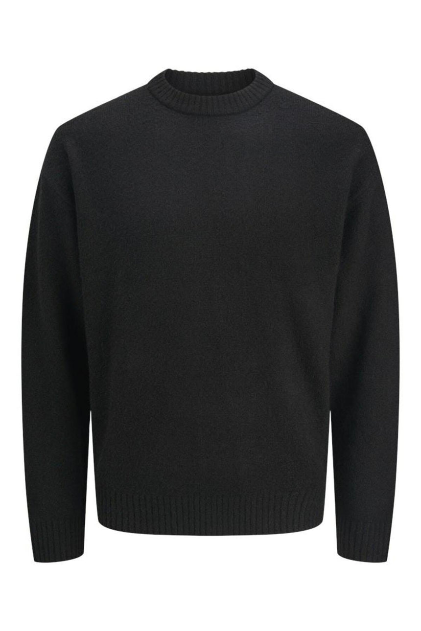 JACK&JONES JJESOHO OLLIE KNIT CREW NECK SN 12278924 - Siyah