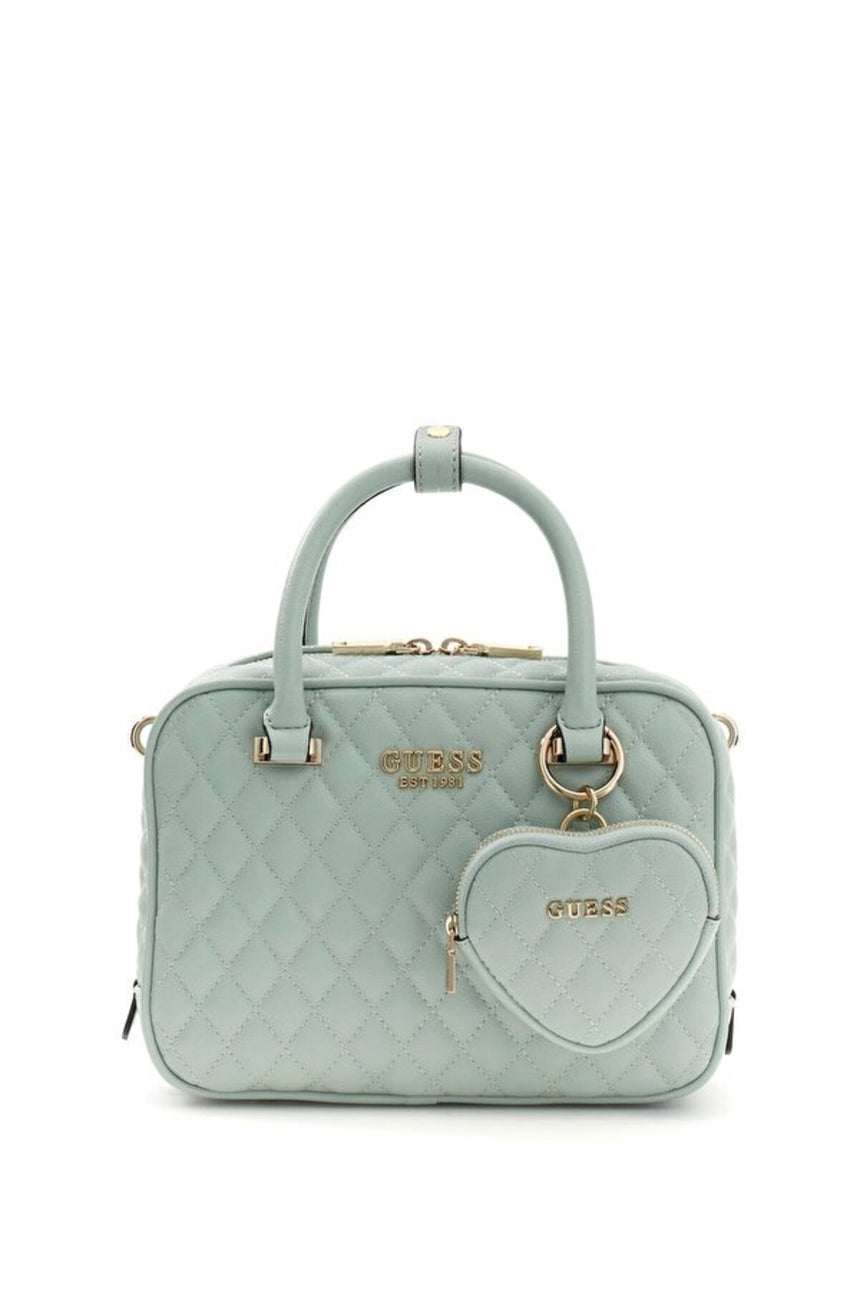GUESS KADIN ATABEY BOX SATCHEL HWQG9894050 - Altın Sarısı