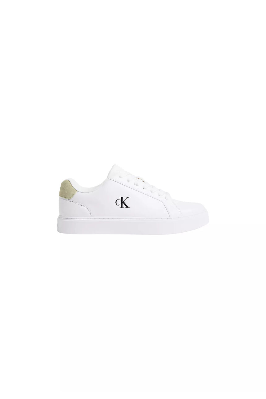 Calvin Klein Erkek CLASSIC CUPSOLE LACEUP LTH YM0YM01435 - Beyaz