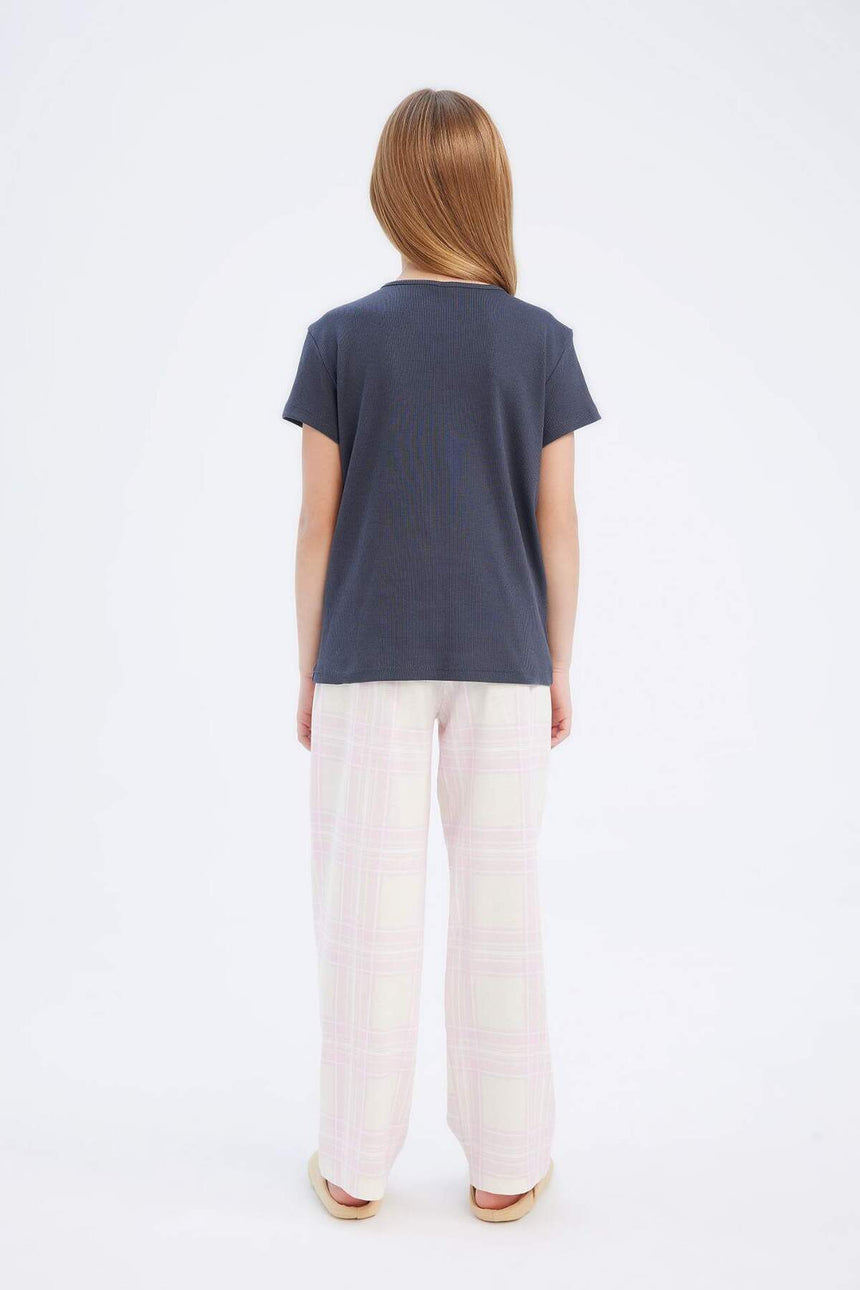 DeFacto E2221A8 Çocuk Pijama Takımı - Antrasit
