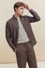 Defacto Erkek Woven Top G0788AX - Kahverengi
