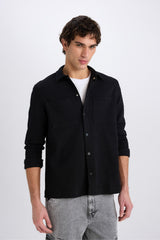 Defacto Erkek Overshirt D8876Ax - Siyah