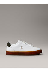 Calvin Klein Erkek CLASSIC CUPSOLE LACEUP LTH YM0YM01435 - Beyaz