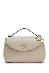 GUESS KADIN EVIE TOP HANDLE FLAP HWBG9664200 - Açık Bej / Krem