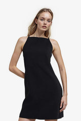 Defacto Kadın Short Sleeve Woven Dress F1775Ax - Siyah