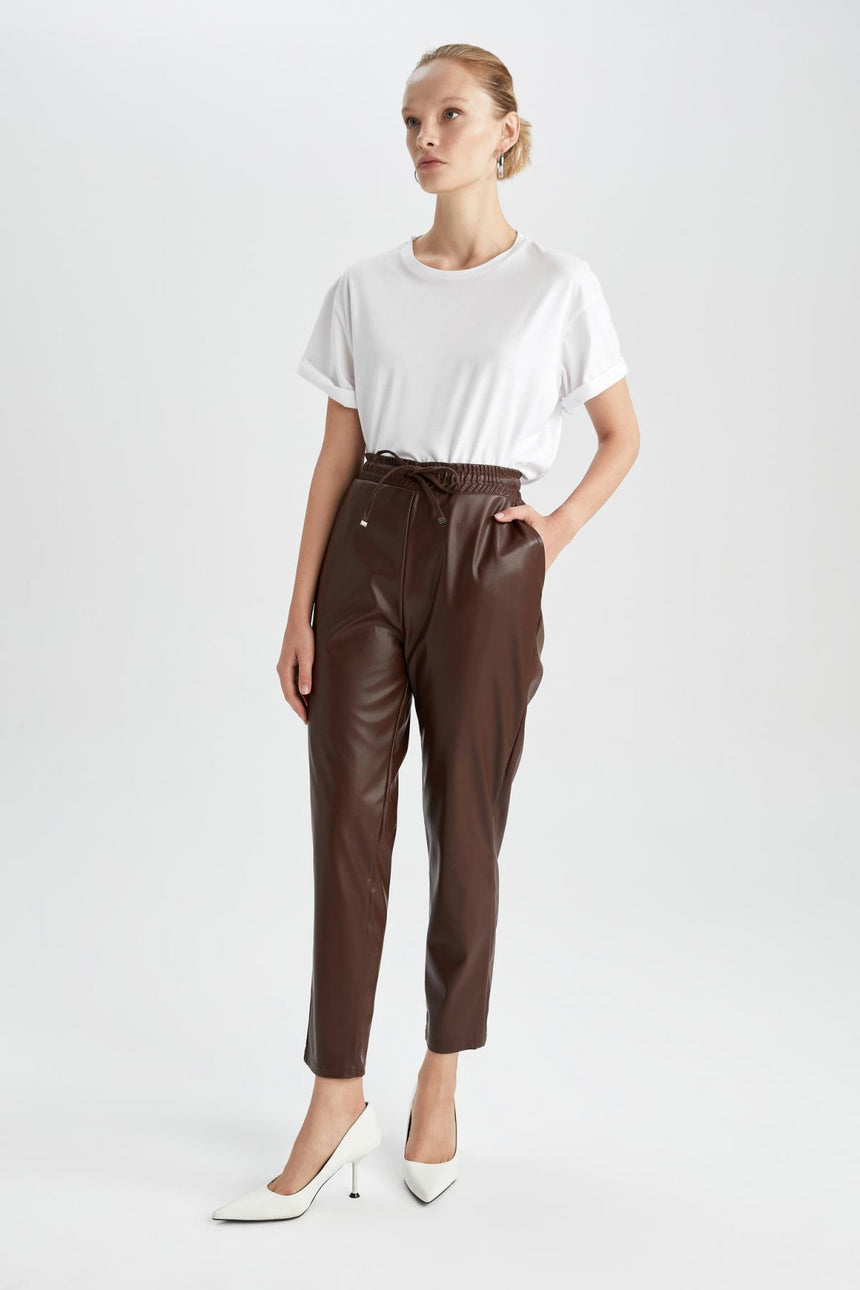Defacto Kadın Trousers V8072Az - Kahverengi