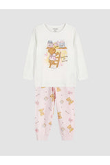LC Waikiki Çocuk Pijama Takımı W61618F1 - Ekru