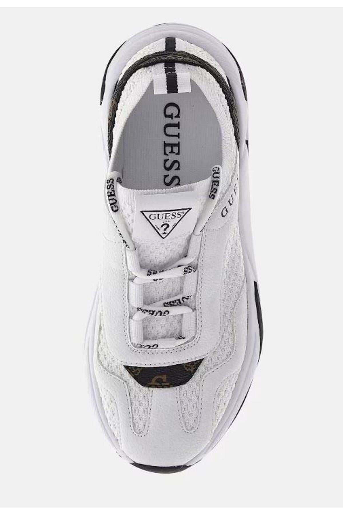 Guess Kadın Oxford Ayakkabı - Beyaz Kahverengi