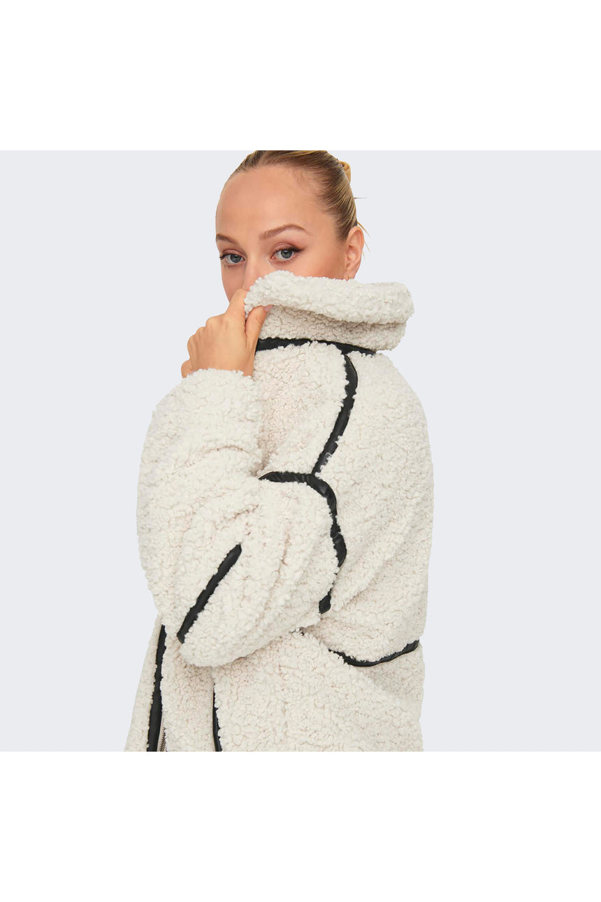 ONLY JACKET 15322440 - Açık Bej/  Kırık Beyaz