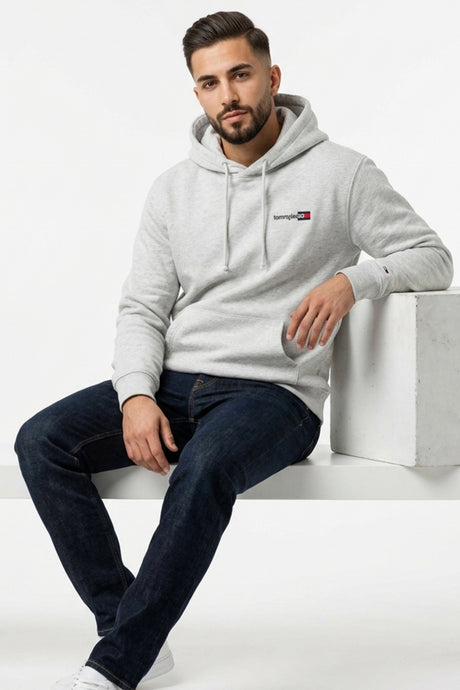 Tommy Hilfiger Erkek TJM REG ENTRY DNA HOODIE EXT DM0DM23393 - Gri