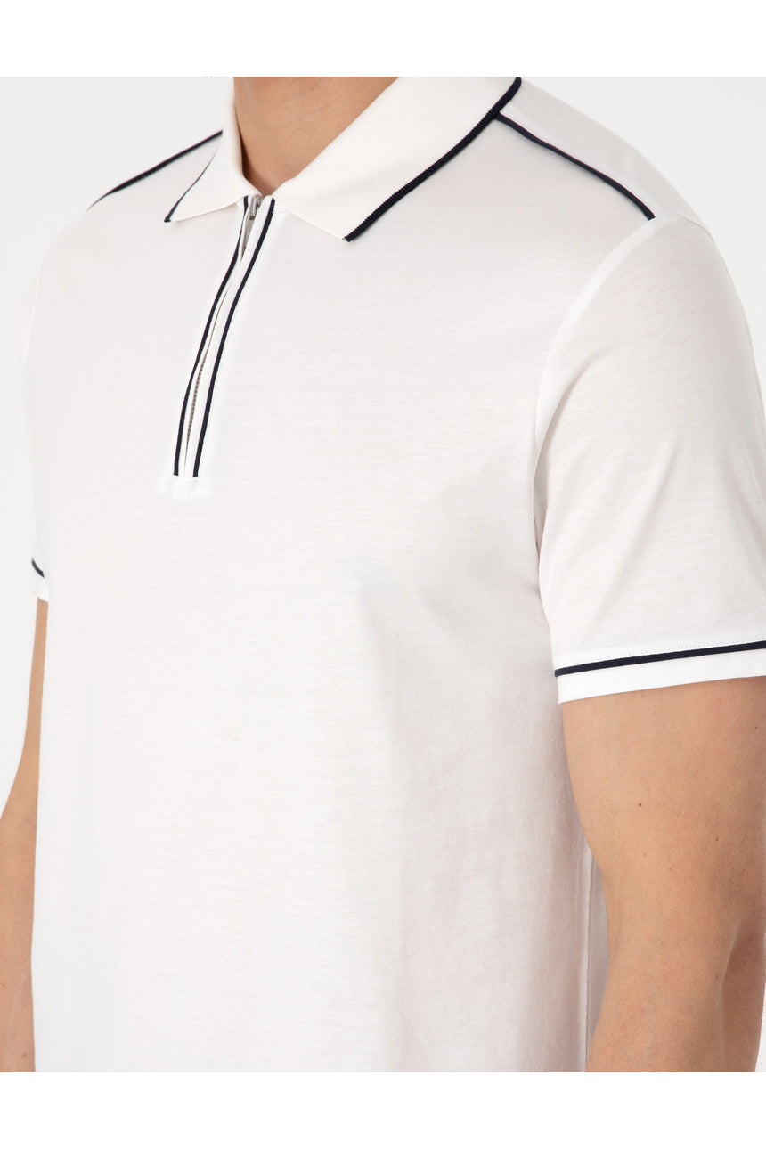 Pierre Cardin 2131848 Erkek Polo Yaka T-Shirt - Ekru