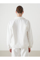 LCW KADIN S54581D8 CKT,NINA-JACKET-WHITE - Beyaz/ Kırık Beyaz