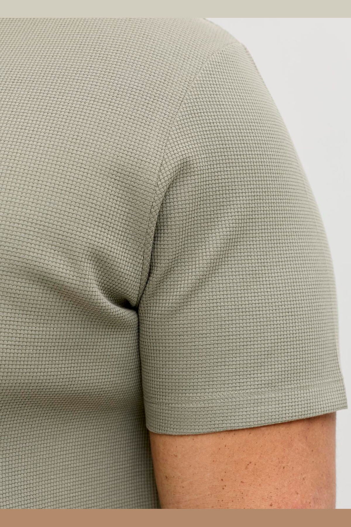 Jack & Jones Austin Erkek Büyük Beden T-Shirt 12294528 - Haki Yeşil
