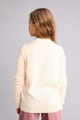 Defacto Çocuk Cardigan G6979A8 - Ekru
