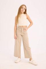 Defacto Çocuk Trousers C0451A8 - Açık Kahve
