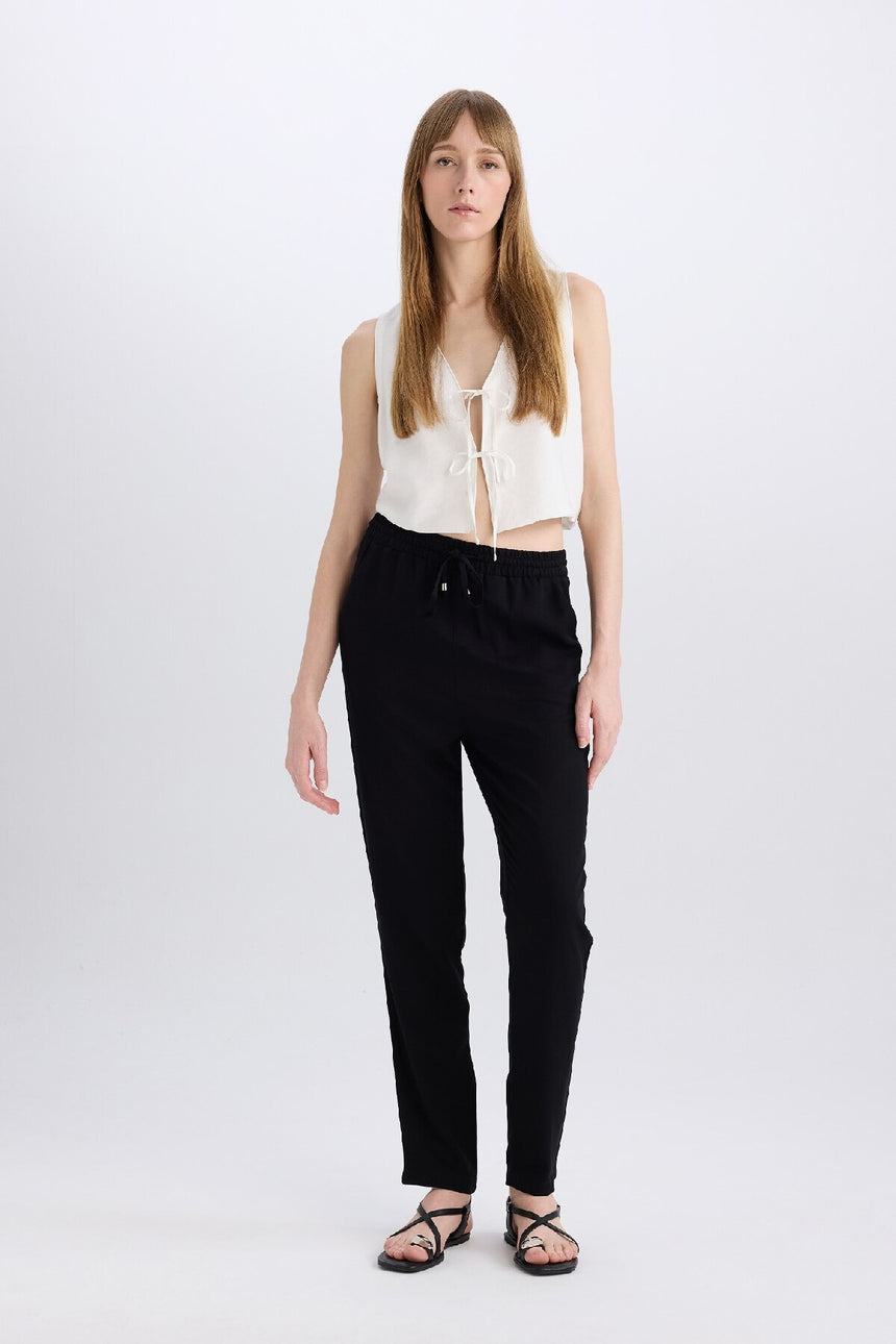 Defacto Kadın Trousers L3164Az - Siyah