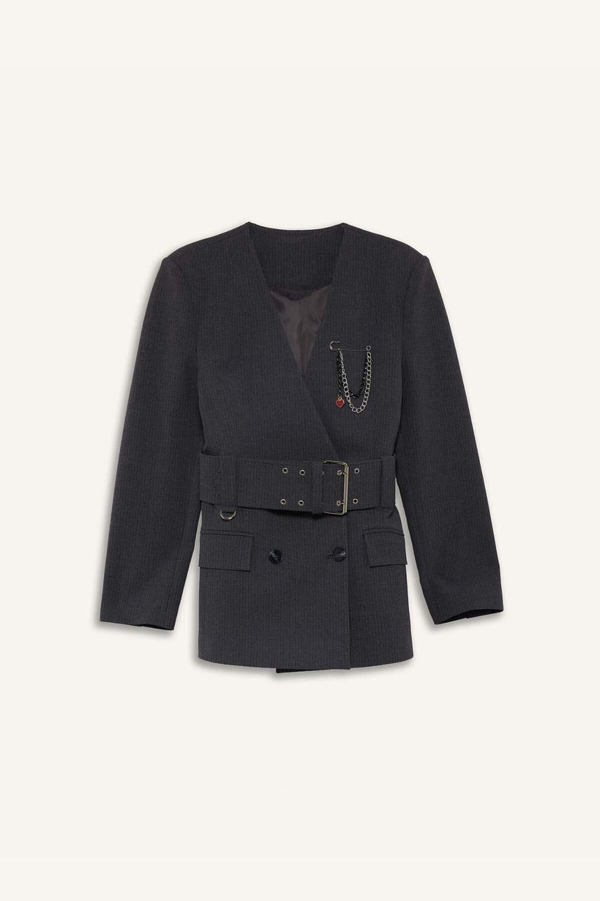 Defacto Kadın Blazer F9431Ax - Antrasit