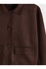 LCW KADIN S6JA65B8 MNT,SUEDES-TR - Kahverengi