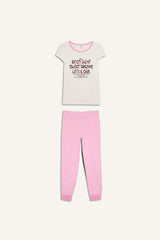 DeFacto E2220A8 Çocuk Pijama Takımı - Ekru