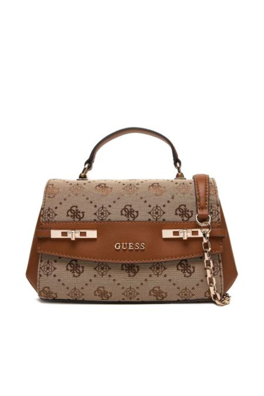 GUESS KADIN MELINDA LOGO TOP HAN HWJP9902200 - Açık Bej/ Kahverengi