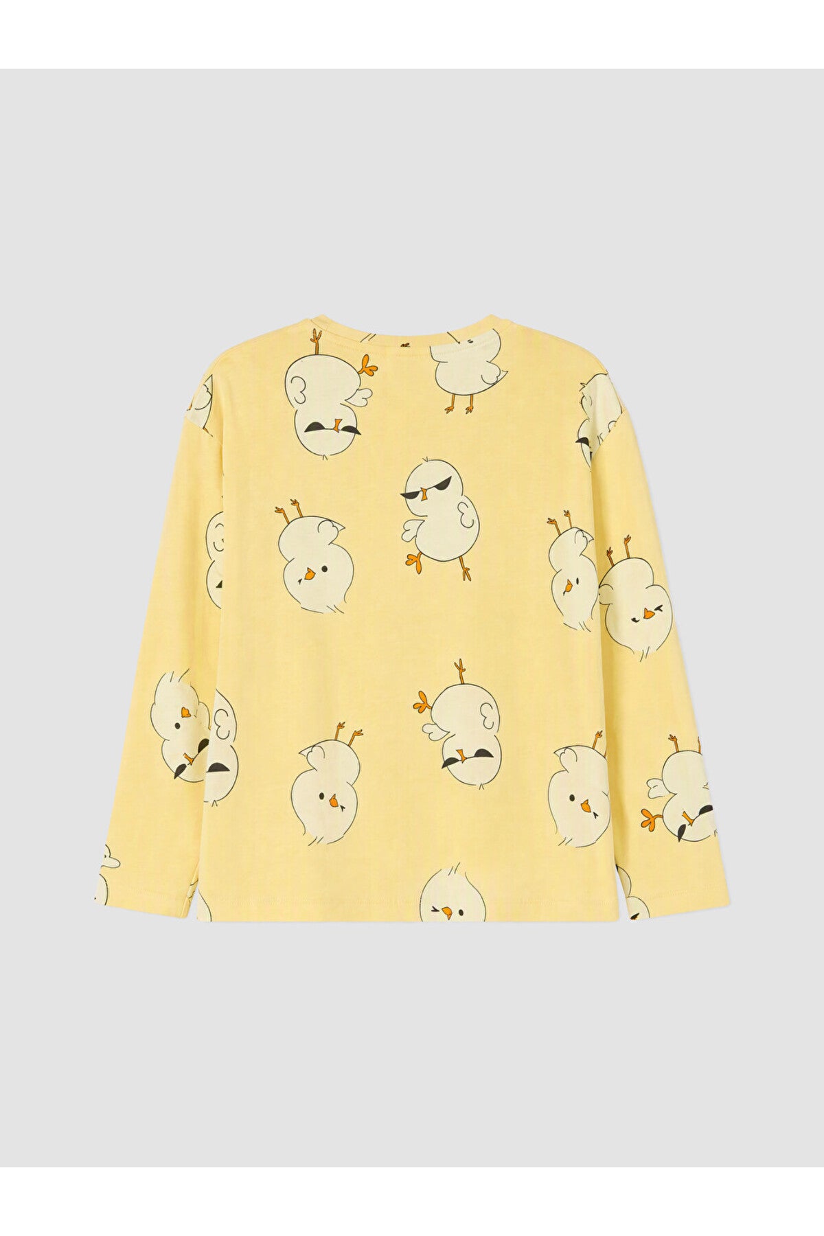 LC Waikiki Kadın Desenli Penye Pijama Takımı W6G851D8 - Açık Sarı
