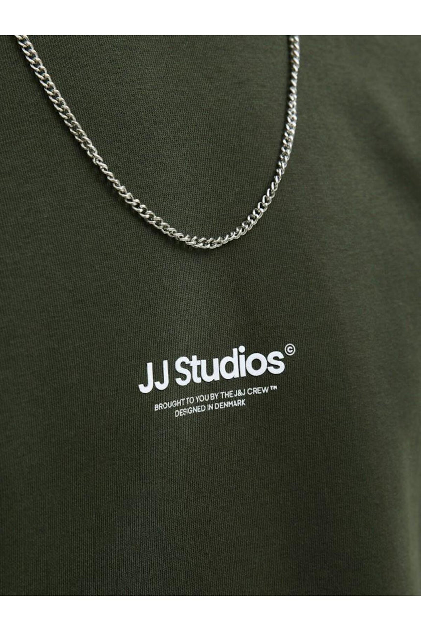 JACK&JONES SWEAT 12278791 - Koyu Yeşil