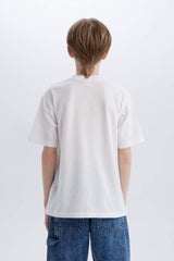 Defacto Çocuk Short Sleeve T-Shirt K1693A6 - Beyaz