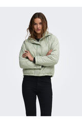 JACK JONES 15373691 ONLTAHIA LW HEART HOOD JACKET CC OTW - Gri