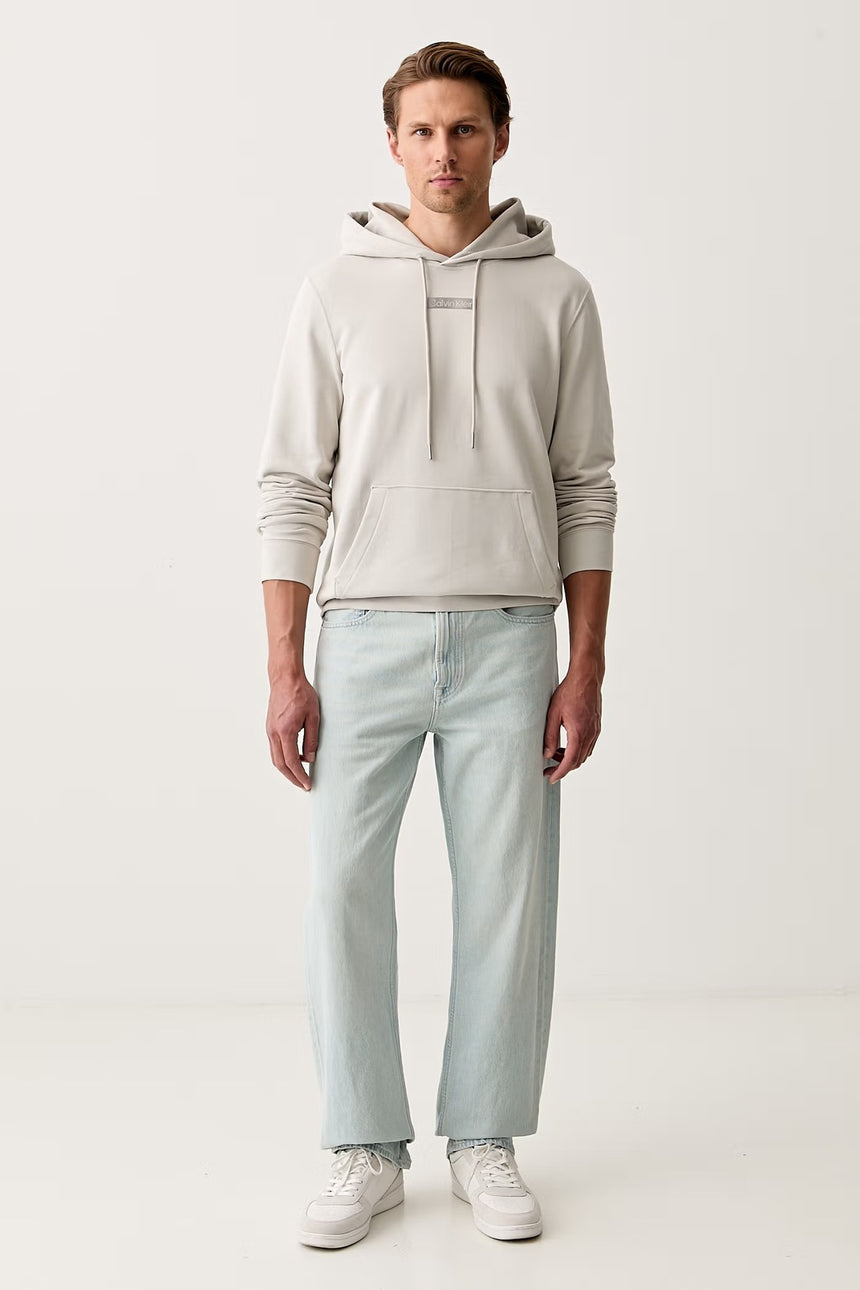 Calvin Klein Erkek LS 350TERRY EU SP GRAPHIC HOODIE LV04RG276G - Beyaz
