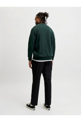 Jack & Jones 12284682 Erkek Sweatshirt - Koyu Yeşil