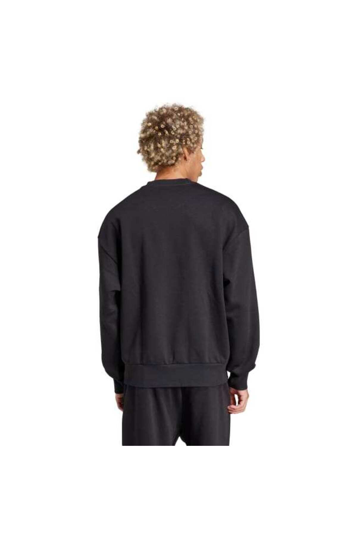 adidas Erkek Sweatshirt JF3542 - Siyah