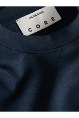 JACK&JONES JCOCLUB BADGE SWEAT CREW NECK 12300444 - Koyu Lacivert/ Koyu Gri