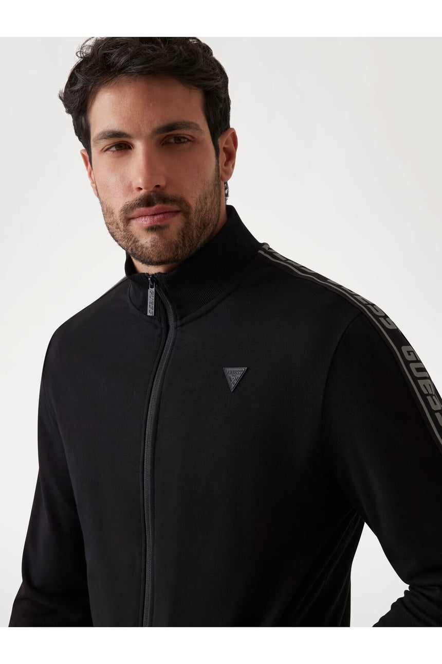 GUESS ERKEK FULL ZIP NEW ARLO SW Z2YQ12K6ZS1 - Siyah