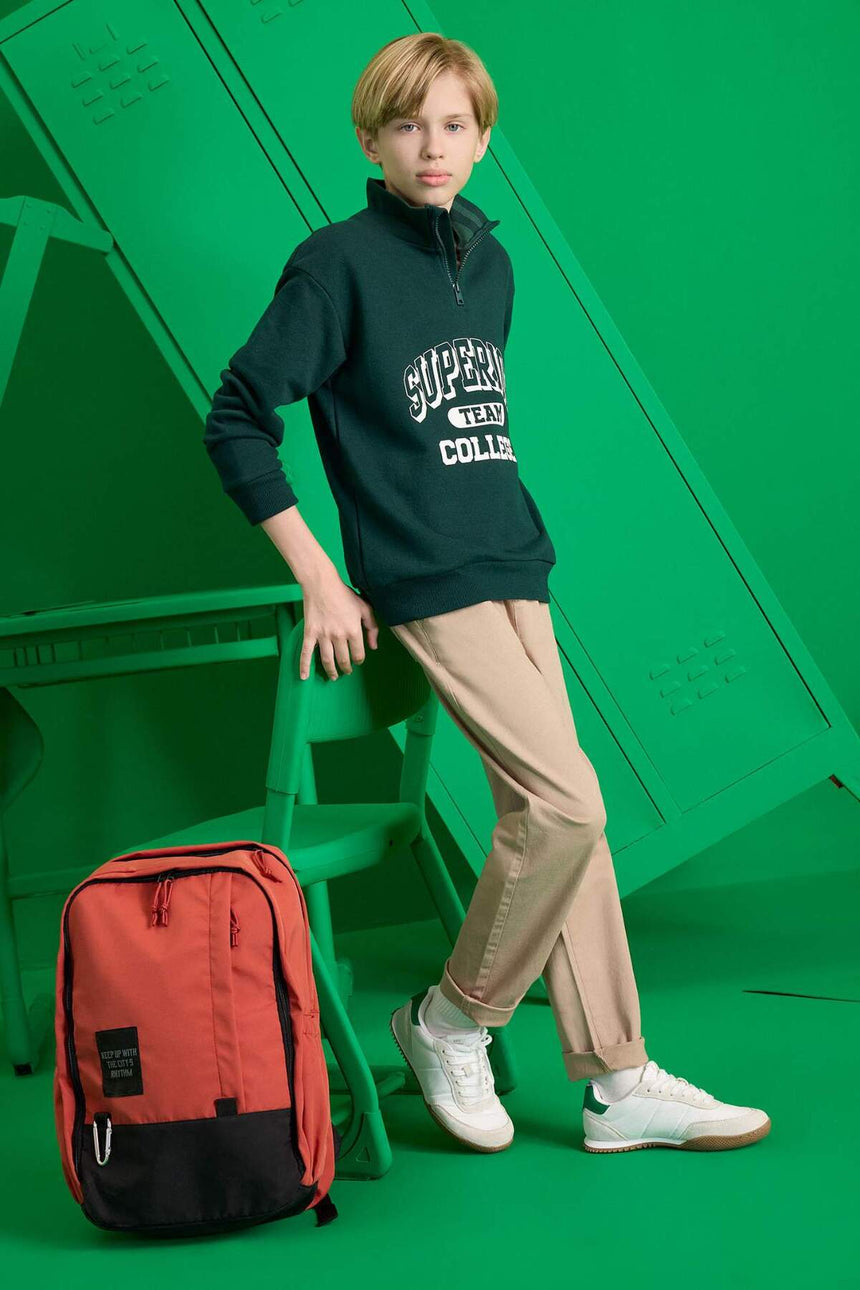 Defacto Çocuk Sweat Shirt F2710A8 - Yeşil