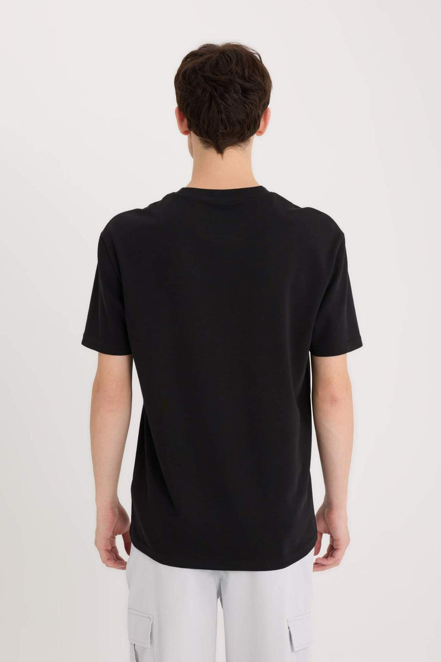 Defacto Erkek T-Shirt D5516Ax - Siyah
