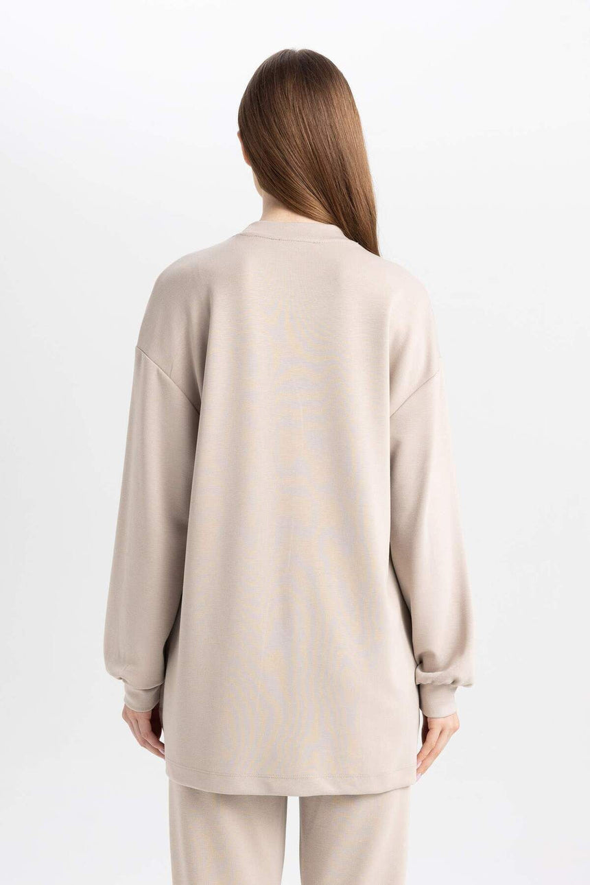 Defacto Kadın Long Sleeve Tunic B0039Ax - Kahverengi / Kum Beji