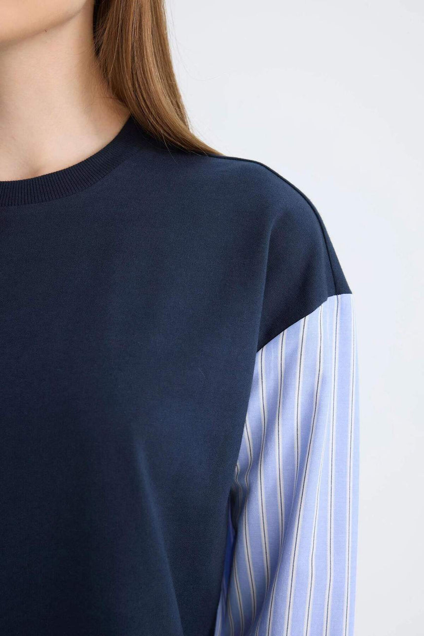 Defacto Kadın Long Sleeve Tunic C4556Ax - Koyu Lacivert
